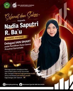 Mahasiswi Akuntansi Syariah Terpilih sebagai Delegasi IAIN SMART pada Pemilihan Duta Genre Provinsi Gorontalo